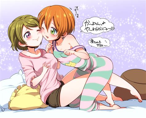 Hoshizora Rin And Koizumi Hanayo Love Live And 1 More Drawn By Flip