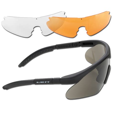 purchase the safety glasses swiss eye raptor black by asmc
