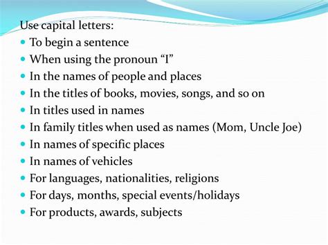 Ppt Spelling Capitalization Punctuation Powerpoint Presentation