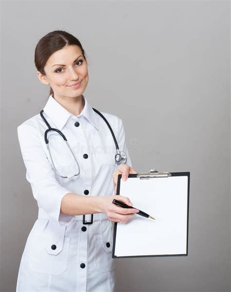 Nurse With A Clipboard Stock Photo Image Of Diagnostic 70182666