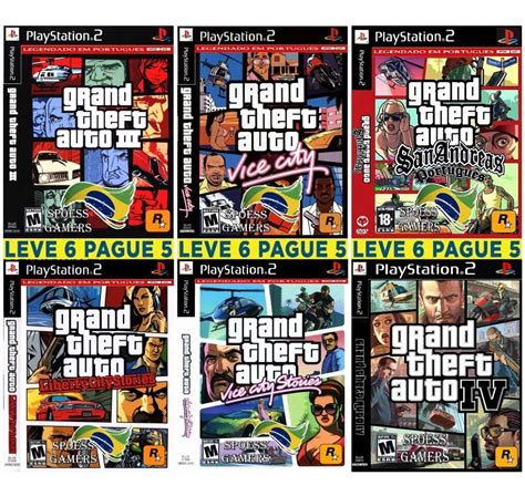 Gta Ps2 Grand Theft Auto Coleção 6 Dvds Patch Pague 5 Mercadolivre