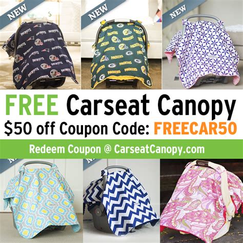 Use these shopping tips to get savings on your next baby product subscribe to the carseat canopy nailing list to receive a 40% coupon code that you can canopy couture offers free shipping to the contiguous united states for orders $49.95 and over. FREE Carseat Canopy $50 off Coupon Code! - Simple Coupon Deals