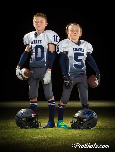 Youth Football Team And Individual Portraits In Fresno Ca By