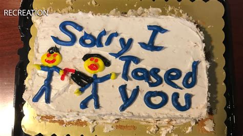 Sorry I Tased You Cake Doesn T Cut It For Florida Woman Abc7 Chicago