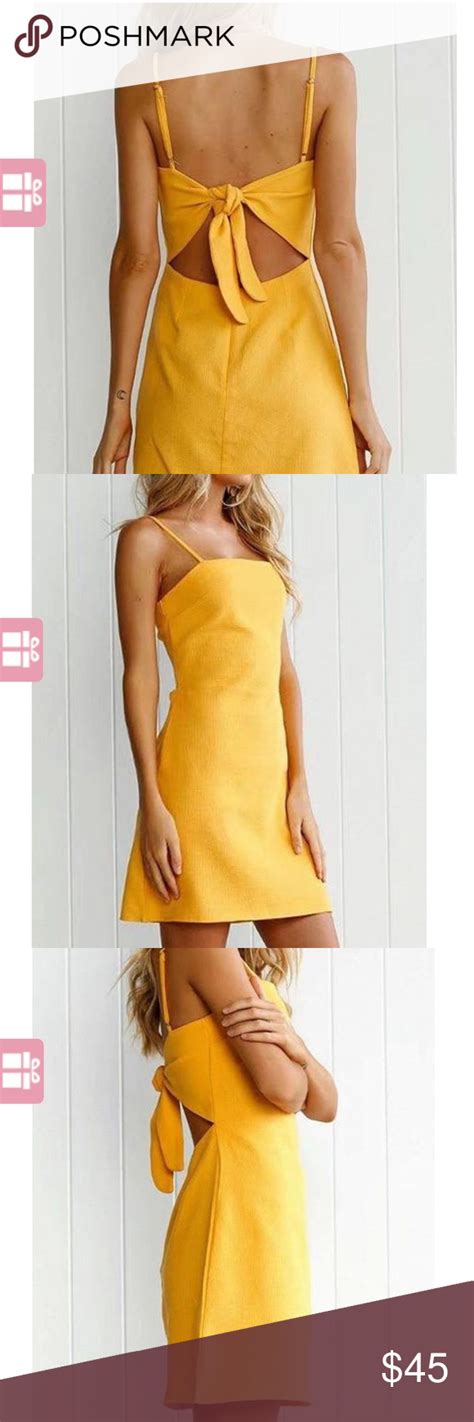 🌟yellow Summer Dress🌟 Yellow Dress Summer Yellow Mini Dress Summer