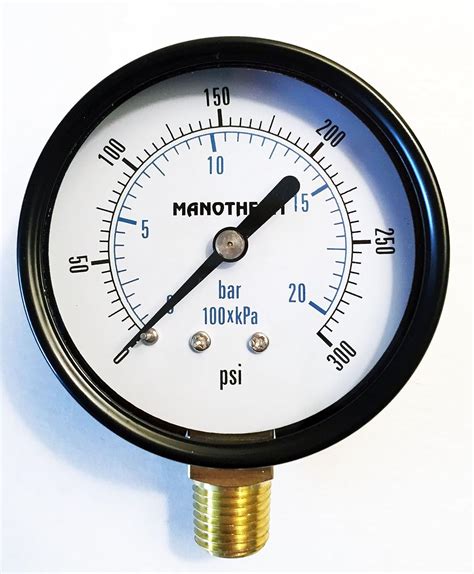 Industrial Pressure Gauges 2 12 Dial 0 300 Psikpabar Range 25
