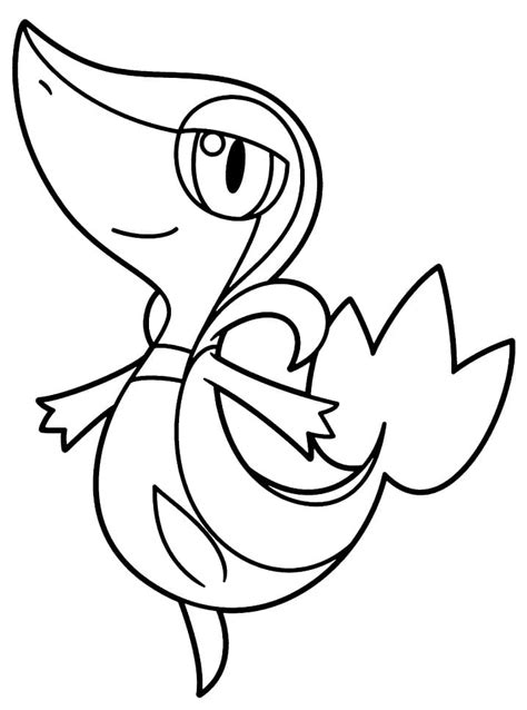 Dibujos De Snivy Pokemon Para Colorear Para Colorear Pintar E Imprimir