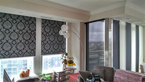 Shop our selection of custom roll up shades and receive free samples, no roller shades add color, style and texture to any room easily and economically. Damask patterned roller shade provides the perfect ...