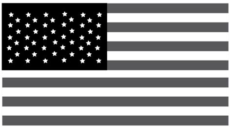 Download High Quality American Flag Clipart Black Transparent Png