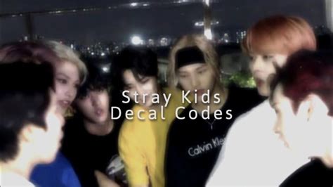 Roblox Stray Kids Decal Codes Youtube