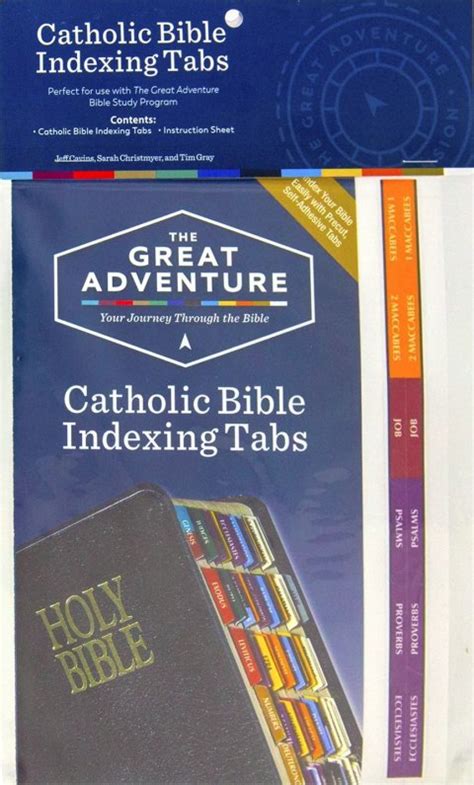 Great Adventure Catholic Bible Indexing Tabs Garratt Publishing