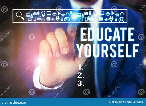Word Writing Text Educate Yourself Business Concept For Prepare