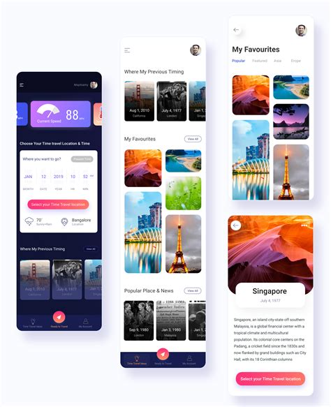 Time Travel App By Mayilsamy Chinnathambi On Dribbble