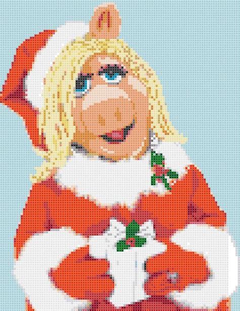 Miss Piggy Counted Cross Stitch Muppet Pattern Christmas Etsy