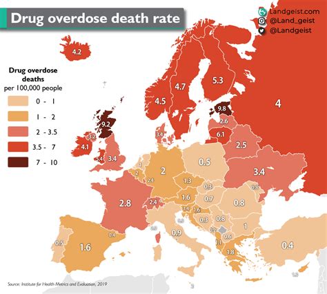 Drug Overdose Deaths In Europe Landgeist