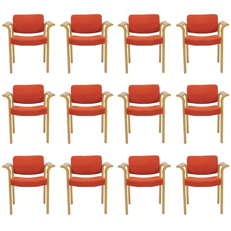 Set Of Ten Model 4551 Armchairs By Thygesen And Sørensen For Magnus