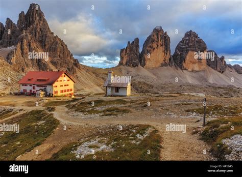 Tre Cime Di Lavaredo Sind Das Symbol Der Italienischen Dolomiten