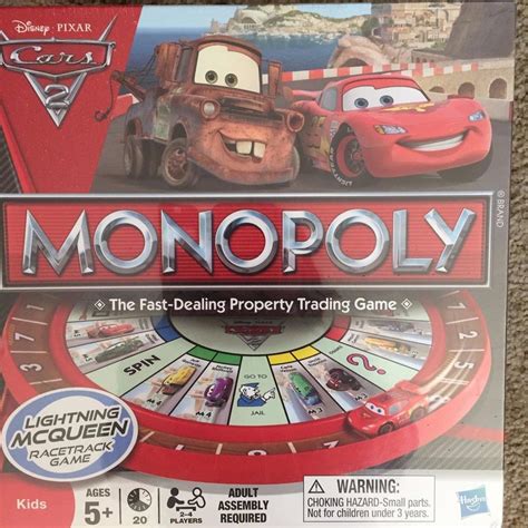 Bnib Disney Pixar Cars 2 Monopoly Board Game Sealed 1851715998