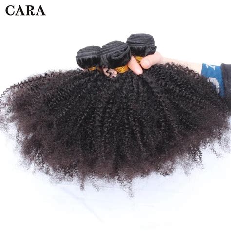 Afro Kinky Curly Hair 3 Bundles Brazilian Human Hair Bundles Natural
