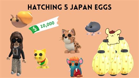 Hatching 5 Japan Eggs In Adopt Me Roblox Youtube