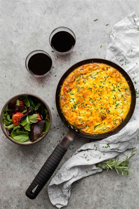 Summer Vegetable Frittata With Sweet Corn Naturally Ella