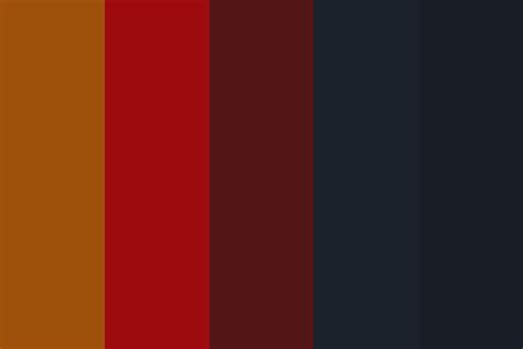Brown Red And Blue Color Palette