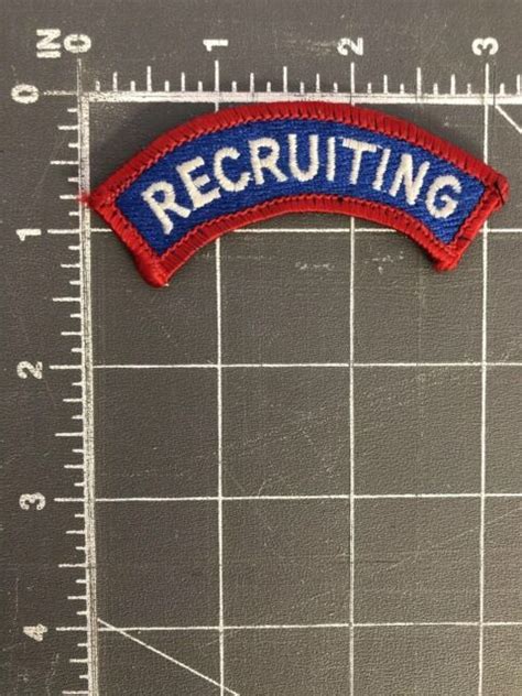Usa United States Us Army Recruiting Patch Usarec Recruiter Command
