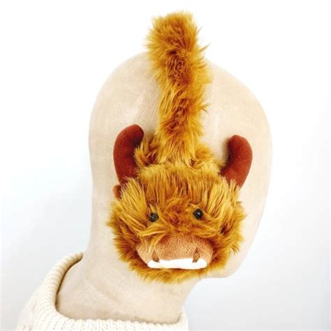 The Shepherds Knot Accessories New Highland Cow Hairy Coo Earmuffs