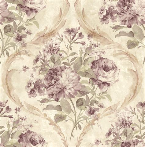 Buy Rose Wallpaper Floral Vintage Wallpaper Floral Purple Wallpaper