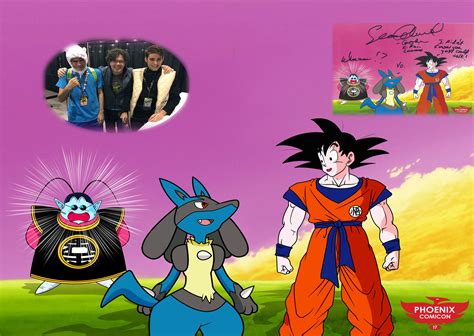 Goku Meets Lucario Signed By Sean Schemmel By Markhoofman On Deviantart