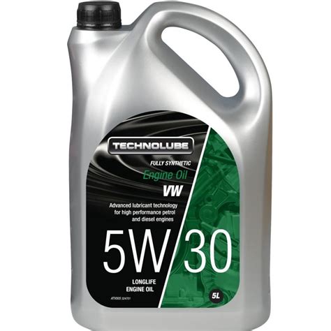 Technolube Engine Oil 5w30 Vw Fully Synthetic 5 Litre