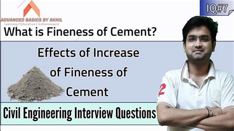 Effects Of Increase Of Fineness Of Cement What Is Fineness Of Cement