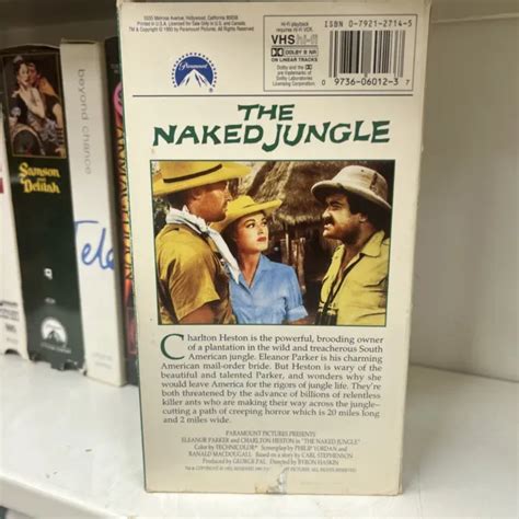 The Naked Jungle Vhs Tape Adventure Charlton Heston Eleanor Parker My
