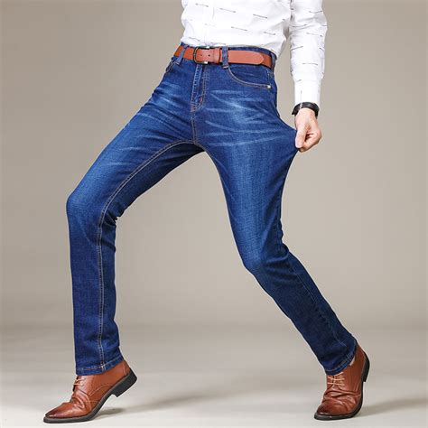 2020 business casual stretch slim new mens brand fashion mens jeans mens clothing jeans 80s