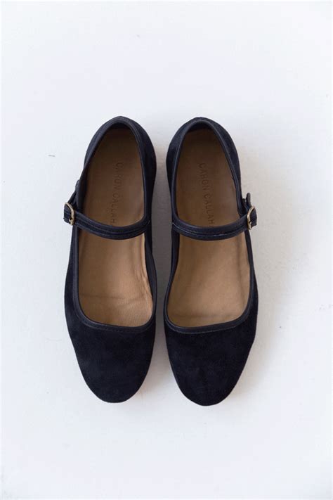 Caron Callahan Classic Mary Janes In Soft Suede Milled