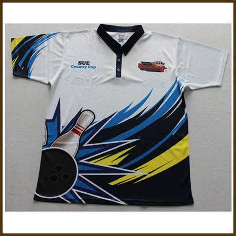 Custom Design Sublimated Bowling Shirts
