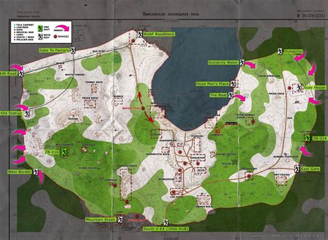 Escape From Tarkov Detailed Woods Map