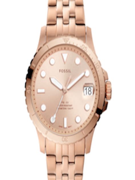 Buy Fossil Women Rose Gold Toned Analogue Watch ES4748 Watches For