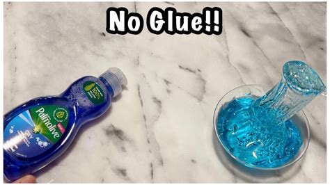 Dish Soap Slime 💧 Easy No Glue Dish Soap Slime Recipe Youtube