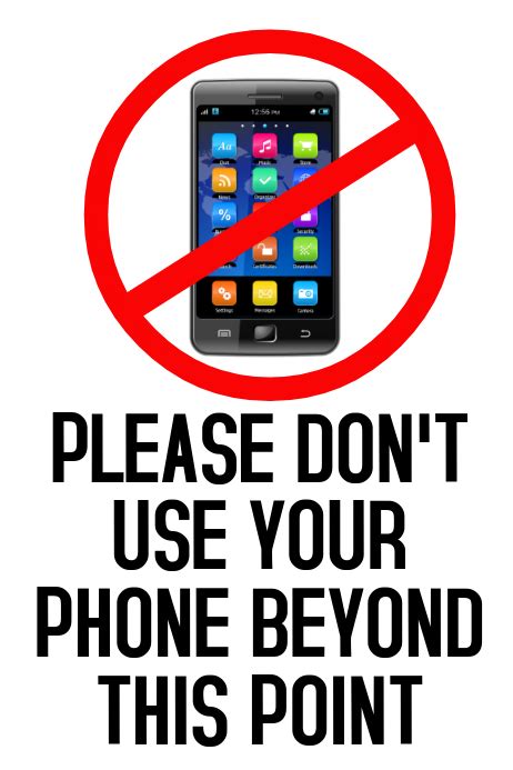 Copy Of No Mobiles Cell Phones Template Postermywall
