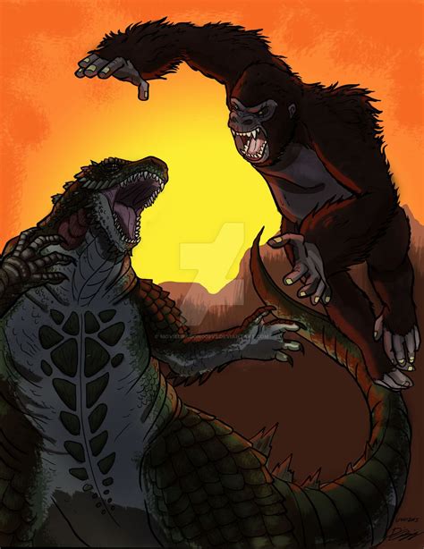 Rumble — kong vs godzilla drawing been a big fan for a while can't wait to see the movie! Kong Vs Gojira by moviedragon009v2 on DeviantArt | King ...