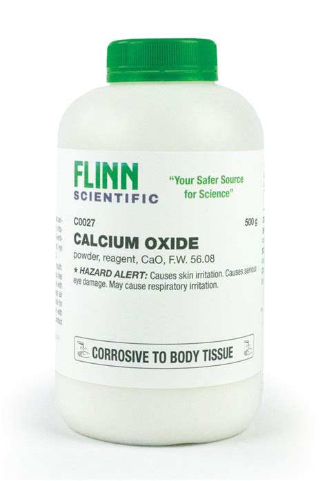 Calcium Oxide Reagent Powder 500 G Flinn Scientific