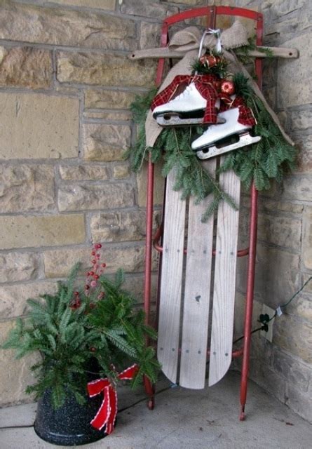 Sled and ice skate decor pictures, photos, and images for facebook