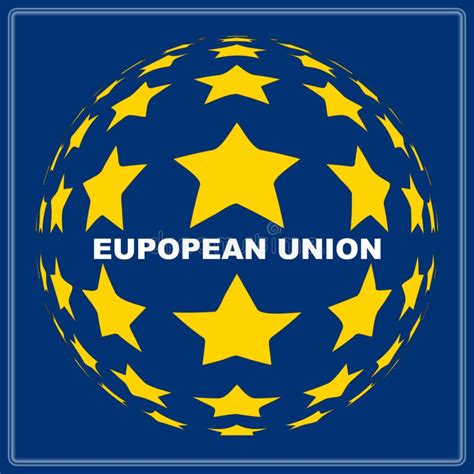 Icono De La Unión Europea La Ue Protagoniza Símbolo Ilustración Del
