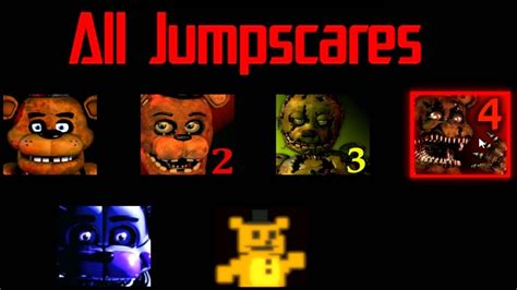 Fnaf 3 All Animatronics Jumpscares