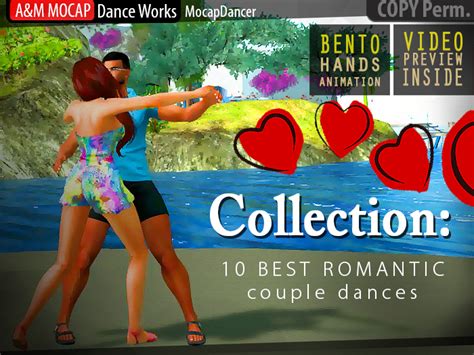 Second Life Marketplace Aandm Collection 10 Romantic Couple Dances