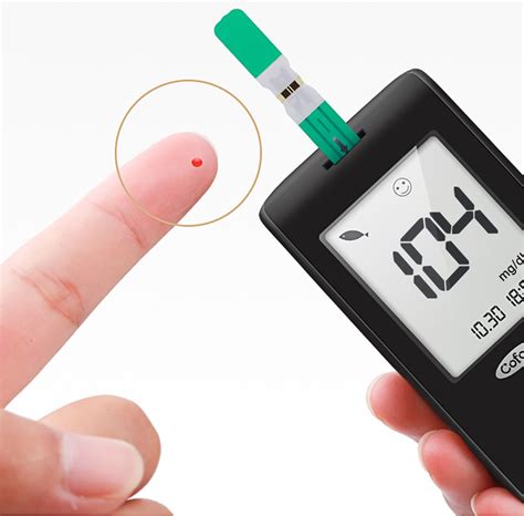 Cofoe Mg DL Glucometer With Test Strips And Lancets Needles Blood Sugar