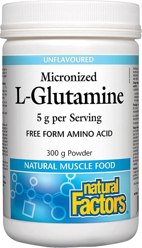 Amazon Com Natural Factors Micronized L Glutamine Drink Mix Mg