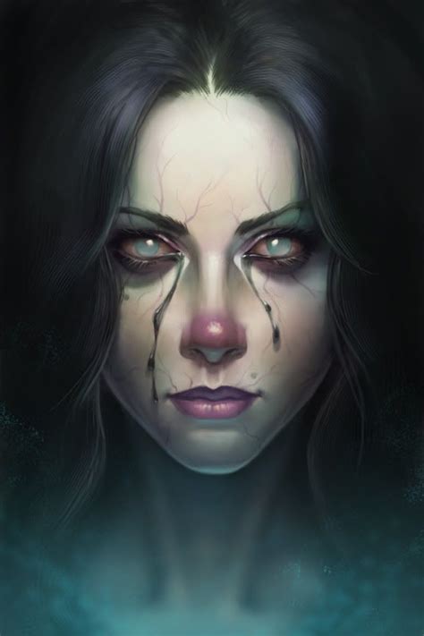 Pin By Hadijat On Digital Painting Drawing Gothic Fantasy Art Horror Art Digital Portrait Art