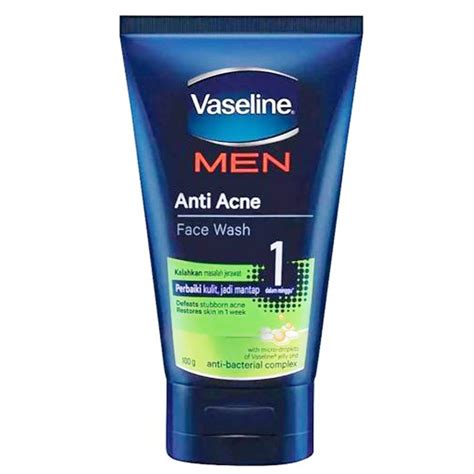 Vaseline Men Anti Acne Face Wash 100g Icm4onlinecom